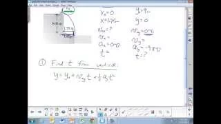 Projectile Motion Example Problems Zero Launch Angle
