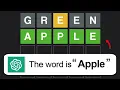 When ChatGPT Plays Wordle