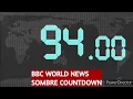 94 Seconds Countdown - BBC World News Sombre Countdown Blue Digita with World Gray motion Version