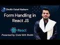 React For Beginners Basic Form handling in React js form validation