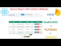 Build React App using Firebase Feature Include CRUD Searching Sorting Filtering Operation