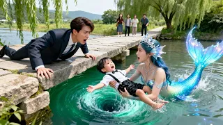 الجميع تجاهل صرخات الفتى الغريق لكن الأميرة الحورية أنقذته حتى الـCEO انبهر وسقط في حبها فور ا 