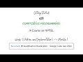 mod01lec01 - Reversort