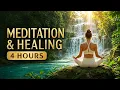 4 Hours Waterfall Meditation Healing Music Yoga Stress Relief Inner Peace
