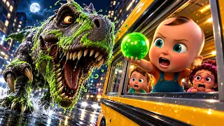 Bus Ini Dikejar Dino Raksasa! 🚌🦖 Bisa Lolos? | Dino Adventure for Kids