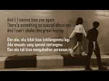 You & I ~ Diego Gonzales (LirikTerjemahan)