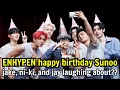 Download Lagu 2025.06.17 ENHYPEN family happy birthday Sunoo...jake, ni-ki, and jay laughing about?? 3.2