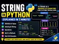 String in Python Explained Definition Indexing Slicing Methods Python for Beginners