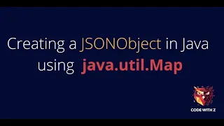 Creating a JSONObject using Java Map Working Code