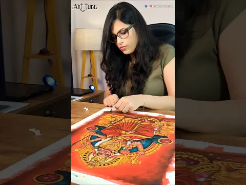 Maa Lalitha Acrylic Painting 🙏🏻~ #maa #lalitha #amman #tripurasundari #untape #acrylic #painting