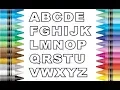 Learn How to Draw And Color the Alphabet Coloring Pages for Children Using Colored Markers