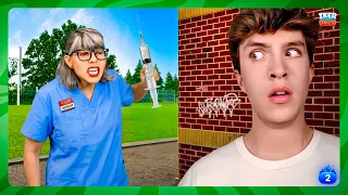 LA PEOR ENFERMERA DE LA ESCUELA 😰 | Tiktoks de Risa 