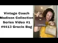 Vintage Coach Madison Series Bag Talk Gracie Bag Top Handle Cuite