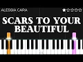 Lagu Alessia Cara - Scars To Your Beautiful | EASY Piano Tutorial