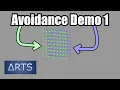 RTS Group Pathfinding Avoidance Demo 1