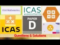 ICAS Mathematics - Paper D Questions Solutions