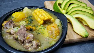 delicioso SANCOCHO colombiano al estilo de Rosita Cocina -  como hacer sancocho - receta de sancocho