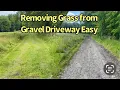 Removing Grass From Any Gravel Driveway Without Chemicals Using the TR3 Rake and a Tractor