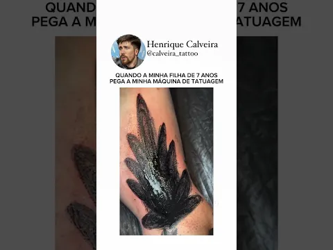 CRIANÇA FAZENDO TATUAGEM😅 #tattoo