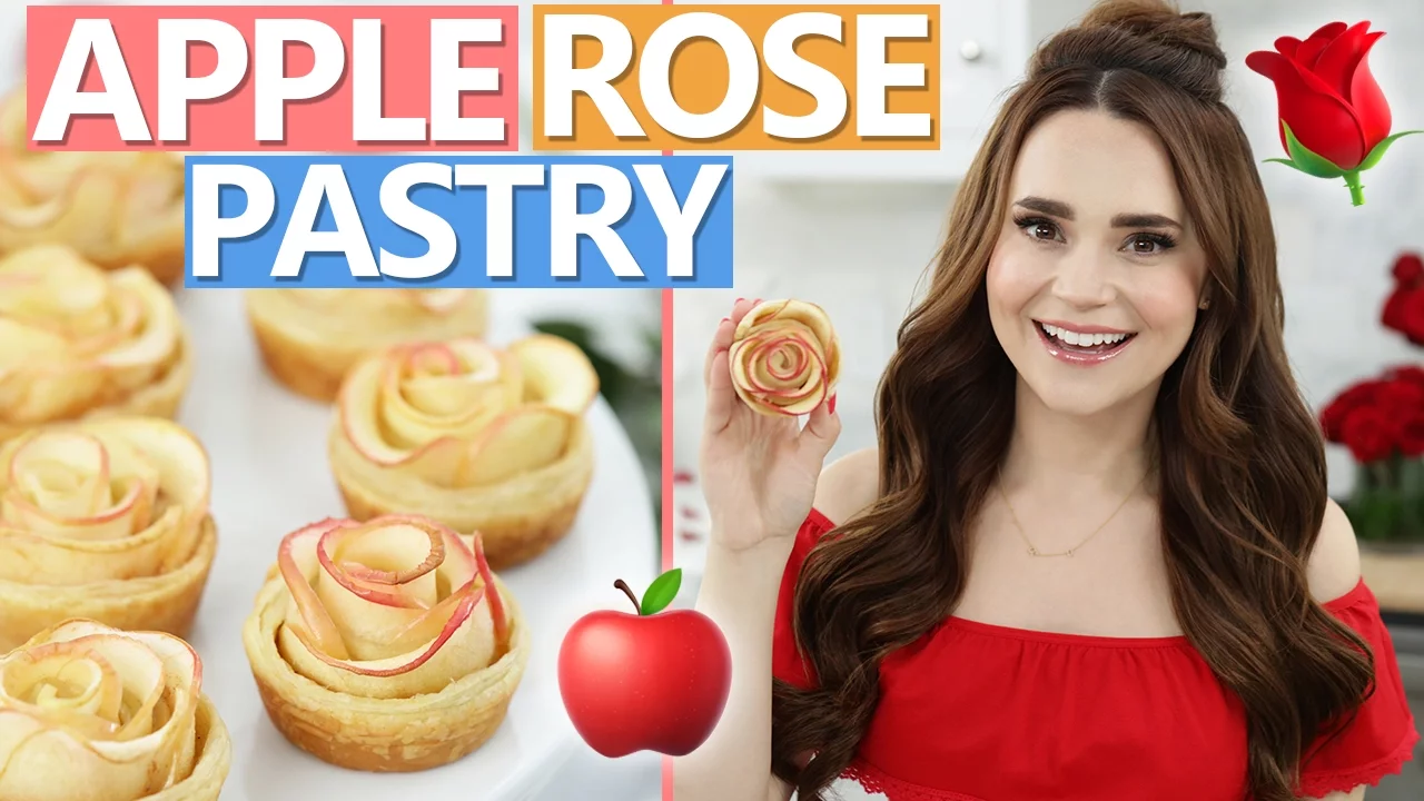 DIY APPLE ROSE PASTRIES!