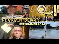 COLLEGE GRADUATION WEEK VLOG UCF SUMMER 2024 grad pics finishing classes grad ceremony
