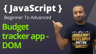 javascript bangla tutorial 69 Budget Tracker app with DOM manipulation