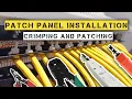 Patch Panel Installation Ethernet Cable Crimping Network Rack Setup D-Link switch Unboxing
