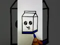Milk drawing easy drawings for kids