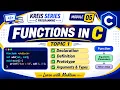 Functions in C Declaration Definition Prototype Arguments Types KREIS Computer Teacher