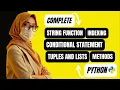 Lecture 4 What are strings conditional statements in Python Explained in Hindi