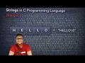 STRINGS IN C PROGRAMMING LANGUAGE BANGLA