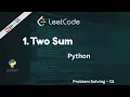LeetCode01 1 Two Sum Python Problem Solving Solutions