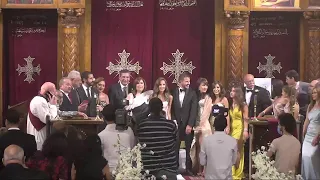 صلاه اكليل مايكل ميخائيل و نادين وحيد 28 يوليو 