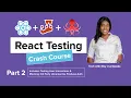 React Testing Crash Course User Interaction 3rd Party Libraries like Firebase Auth