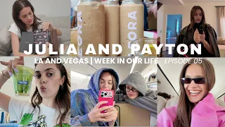 JULIA EXPLAINS HER NICKNAME PAYTON TRIES ANOTHER BANANA MATCHA LA Vegas Vlog