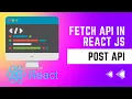 Learn about REST API in React JS useParams POST request