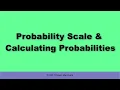 Probability Scale Calculating Probabilities
