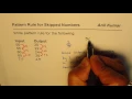 Develop Input Output Pattern Rule for Skipped Numbers