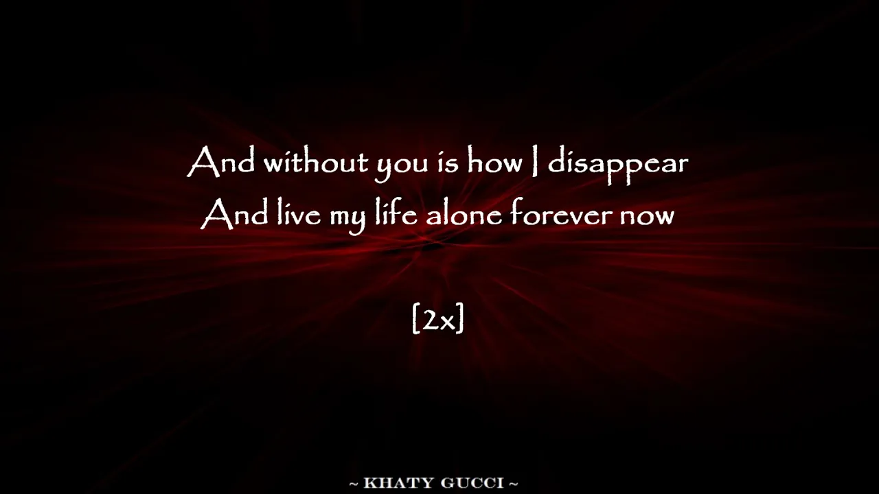 My Chemical Romance -- This Is How I Disappear (Lyric)