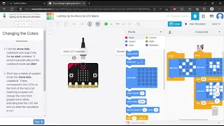 Lightning up the micro bit LED Matrix