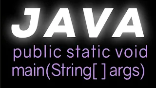What Does public static void main String args Mean in JAVA