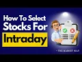 Stock Selection Method For Intraday themarketway1