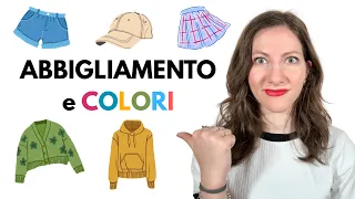 i colori e labbigliamento italiano italian colors and clothes colores y ropa en italiano