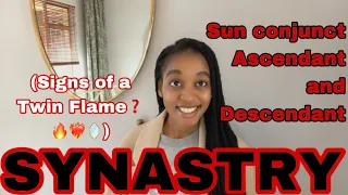SYNASTRY Sun conjunct Ascendant and Descendant Signs of a Twin Flame