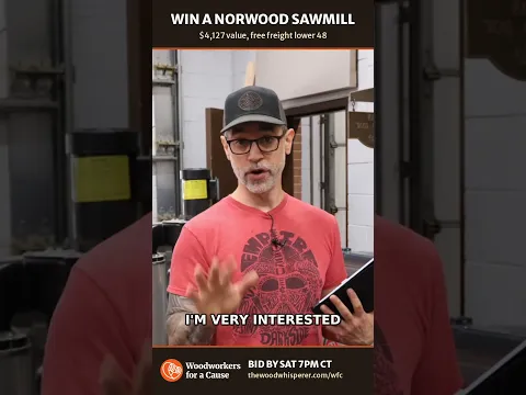 Win a Norwood Sawmill for Charity (Auction Ends Tonight!) #shorts