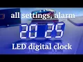 3D LED digital clock set up tutorial how to make it only show time tiktok viral clock