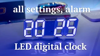 3D LED digital clock set up tutorial how to make it only show time tiktok viral clock