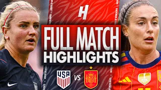 USA vs Spain - FULL Highlights & Goals | FIFA Women's International Friendly