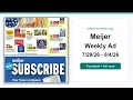 Meijer Weekly Ad 26 - 26 Top 10 Deals
