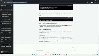 On executing python manage py runserver is not showing any output on terminal